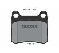 TEXTAR 2068703 Brake pad set