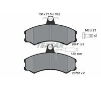 Brake pads 2074101 TEXTAR for CITROËN PEUGEOT FIAT ALFA ROMEO VW MULTICAR