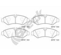 BRAKE PAD SET, DISC BRAKE 207470070300