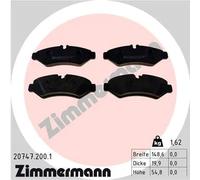 Brake pads 20747.200.1 ZIMMERMANN for MERCEDES-BENZ SPRINTER 3-t Tourer Bus