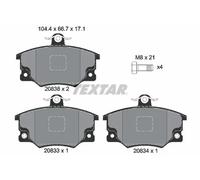 Brake pads 2083302 TEXTAR for ALFA ROMEO FIAT PININFARINA ABARTH LANCIA SEAT