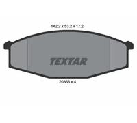 Brake pads 2086301 TEXTAR for NISSAN PATROL III/1 Station Wagon PATROL GR