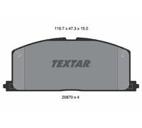 TEXTAR 2087001 Brake pad set