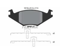 BRAKE PAD SET DISC BRAKE 2088902 FOR VW GOLF/II/Van/Mk JETTA POLO/CLASSIC 1.0L