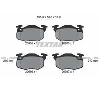 Brake pads 2090506 TEXTAR for PEUGEOT RENAULT CITROËN DALLAS