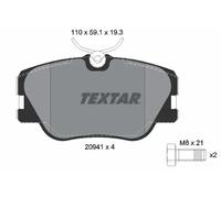 TEXTAR Brake Pad Set Front For Lucas System Fits Mercedes-Benz 124 190 E-Class