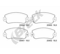 BRAKE PAD SET DISC BRAKE 20950 00 702 10 FOR FIAT TEMPRA/SW/S.W. UNO PUNTO 1.7L