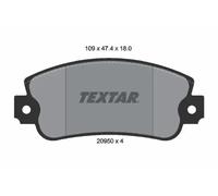 Brake pads 2095005 TEXTAR for FIAT LANCIA SEAT AUTOBIANCHI