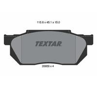 TEXTAR 2095901 Brake pad set