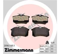 ZIMMERMANN 20961.160.1 Brake pad set