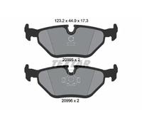 Textar Rear Brake Pads fits BMW 3 Series 5 7 Z3 Wiesmann MF3 2099501