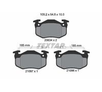Brake pads 2109601 TEXTAR for RENAULT PEUGEOT