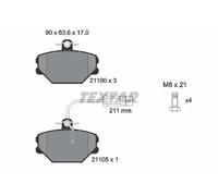 Brake pads 2110005 TEXTAR for FIAT LANCIA ZASTAVA YUGO