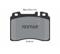 TEXTAR 2115307 Brake Pad Set Front Fits Mercedes-Benz 124 190 C-Class CLK