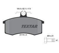 TEXTAR 2117002 Brake pad set