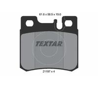 Textar Rear Brake Pads fits Mercedes-Benz 190 124 E-Class SL C-Class SLK 2119701