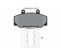 TEXTAR 2123302 Brake pad set