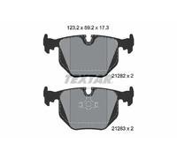 Textar Brake Pad Set 2128201 - for BMW E31/E34, Maserati Ghibli II 3.0L 6cyl, Wiesmann