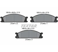 Textar Front Brake Pads fits Nissan NP300 Pickup Urvan Terrano Vanette