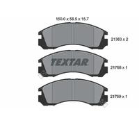 For Citroen Mitsubishi Genuine OE Textar Brake Pads Full Set Of 4 Front 2136301