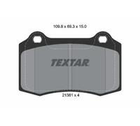 Genuine OE Textar Brake Pads Full Set Of 4 Front / Rear 2138102