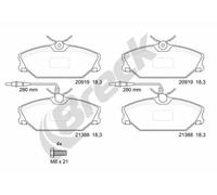 Brake pads 21388 00 702 10 BRECK for RENAULT ALPINE
