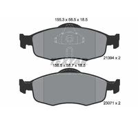 Textar Brake Pad Set 2139408 - Front Disc, Teves Braking System, Fits Ford, 1 Year Warranty