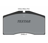 Brake pads 2140201 TEXTAR for PORSCHE AUDI