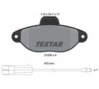 Brake pads 2143603 TEXTAR for FIAT ZASTAVA