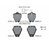 Brake pads 2145201 TEXTAR for AUDI 100 C4 Saloon 100 C4 Avant A8 D2 A6 C4