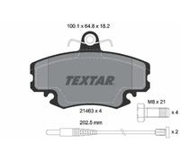 Textar Front Brake Pads fits Renault Super 5 9 11 18 19 20 21 25 Fuego Espace
