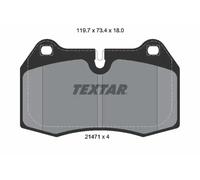 Textar Front Brake Pads fits BMW 8 Series 7 Maserati 3200 GT 4200
