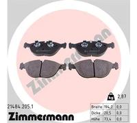 BRAKE PAD SET DISC BRAKE 21484.205.1 FOR VW AUDI MERCEDES-BENZ CHRYSLER