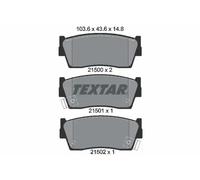 TEXTAR 2150001 Brake pad set