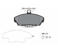 Textar Brake Pads 2151504 - Front Full Set of 4 with Caliper Screws - Fits Land Rover