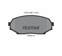 Brake pads 2155202 TEXTAR for MAZDA ISUZU