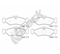 Brake pads 21621 00 705 10 BRECK for MERCEDES-BENZ VW