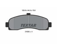 Textar Front Brake Pads fits Nissan Micra Cube FWD Z10 2162601