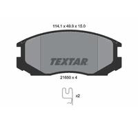 Brake Pads Full Set Of 4 Front 2165001 Textar Mitsubishi Proton