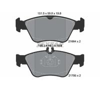 Brake pads 2166404 TEXTAR for MERCEDES-BENZ C-CLASS E-CLASS C-CLASS T-Model SLK