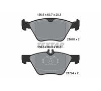 Brake pads 2167001 TEXTAR for MERCEDES-BENZ CHRYSLER