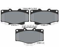 Textar Front Brake Pads fits Toyota LandCruiser 4 Runner Colorado VW Taro Hilux