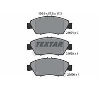 Textar 2169401 Front Axle Disc Brake Pad Set Fits Honda