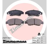 BRAKE PAD SET DISC BRAKE 21697.150.1 FOR HONDA L15A1 1.5L L13A3 1.3L 4cyl CITY