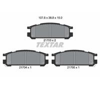 Brake pads 2170301 TEXTAR for SUBARU LEGACY LEGACY Estate SVX IMPREZA Saloon