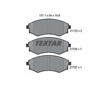 Brake pads 2172502 TEXTAR for SSANGYONG DAEWOO