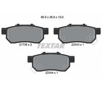 Brake Pad Set For Disc Rear Akebono System 88.9mm Width For Honda TEXTAR 2173801