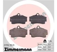 ZIMMERMANN 21792.155.9 Brake pad set