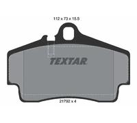 Textar Brake Pad Set 2179203 - Rear Disc Brake, Full Set of 4, Fits Porsche 911/Boxster/Cayman