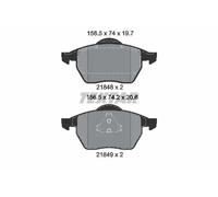 Brake pads 2184802 TEXTAR for VW FORD SEAT